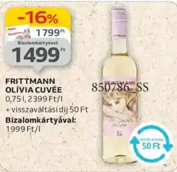 Auchan Frittmann Olívia Cuvée ajánlat