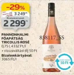 Auchan Pannonhalmi Főapátság Tricollis Rosé ajánlat