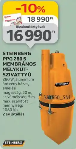 Steinberg PPG 280 S membrános mélykút- szivattyú