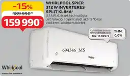 Auchan Whirlpool Spicr 312 W Inverteres split klíma ajánlat