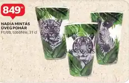 Auchan Nadia Mintás üveg pohár ajánlat
