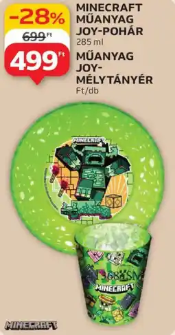 Auchan Minecraft műanyag joy-pohár ajánlat