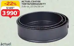 Auchan Actuel csatos tortaformaszett ajánlat