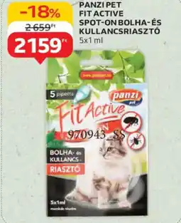 Auchan Panzi Pet Fit Active spot-on bolha- és kullancsriasztó ajánlat