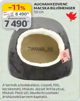 Auchan Auchan Kedvenc Macska bújóhenger ajánlat