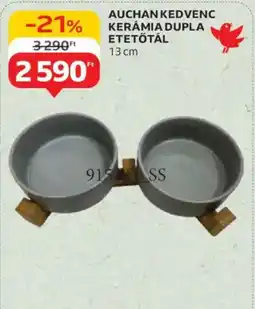 Auchan Auchan Kedvenc Kerámia dupla etetőtál ajánlat