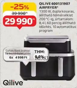 Auchan Qilive 600131907 airfryer ajánlat
