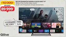 Auchan Qilive Q43QA232 Google QLED UHD TV ajánlat