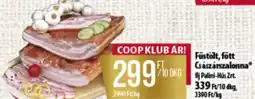 Coop Füstölt, fött Császárszalonna ajánlat