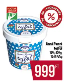 Coop Anni Panni tejföl 12% ajánlat
