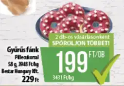 Coop Gyűrűs fánk ajánlat