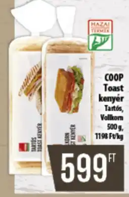 Coop COOP Toast kenyér ajánlat
