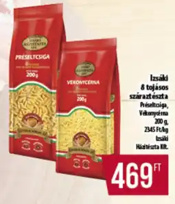 Coop Izsáki 8 tojásos száraztészta ajánlat