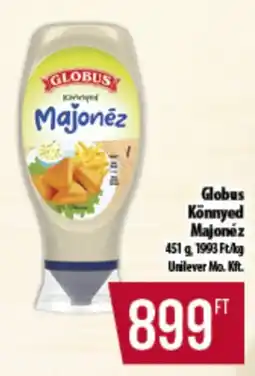 Coop Globus Könnyed Majonéz ajánlat