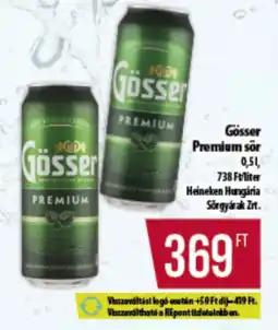 Coop Gösser Premium sör ajánlat
