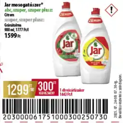 Coop Jar mosogatószer ajánlat