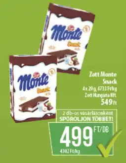 Coop Zott Monte Snack ajánlat