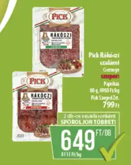 Coop Pick Rákóczi szalámi ajánlat