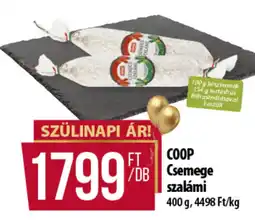 Coop COOP Csemege szalámi ajánlat