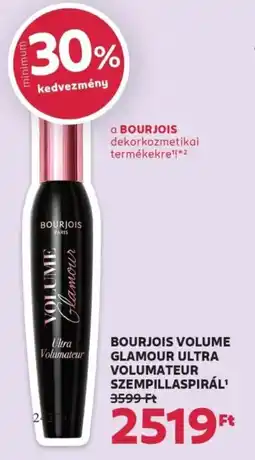 Rossmann Bourjois volume glamour ultra volumateur szempillaspirál ajánlat
