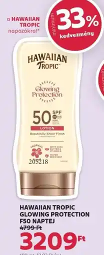 Hawaiian tropic glowing protection F50 naptej
