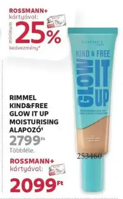 Rossmann Rimmel Kind&Free Glow It Up moisturising alapozó ajánlat