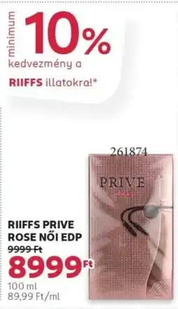Rossmann Riiffs Prive Rose női EDP ajánlat