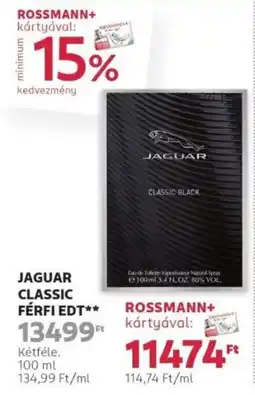 Rossmann Jaguar classic black EDT ajánlat
