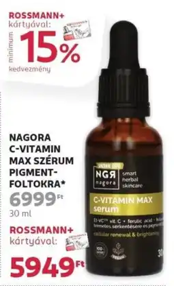 Rossmann Nagora C-vitamin Max szérum pigment-foltokra ajánlat