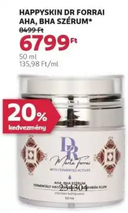 Rossmann Happyskin Dr Forrai AHA, BHA szérum ajánlat