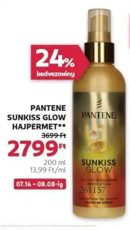 Rossmann Pantene Sunkiss Glow hajpermet ajánlat