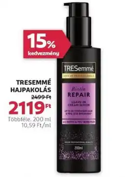 Rossmann Tresemmé hajpakolás ajánlat