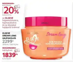 Rossmann Elseve Dream Long hajpakolás ajánlat