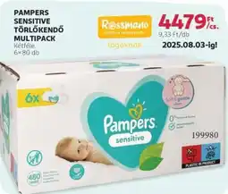 Rossmann Pampers Sensitive törlőkendő multipack ajánlat