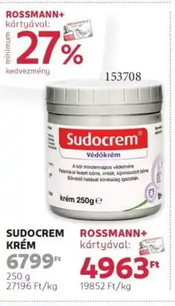 Rossmann Sudocrem krém ajánlat