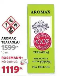 Rossmann Aromax teafaolaj ajánlat