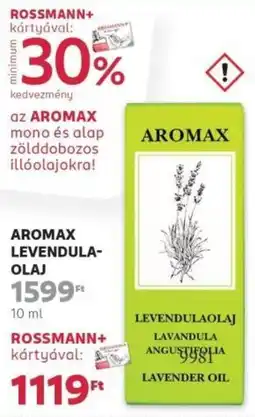 Rossmann Aromax levendulaolaj ajánlat