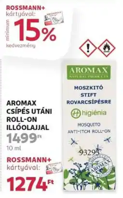 Rossmann Aromax csípés utáni roll-on illóolajjal ajánlat
