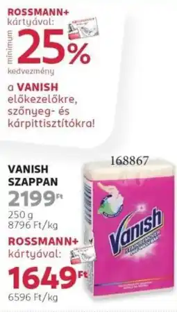 Rossmann Vanish szappan ajánlat
