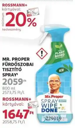 Rossmann Mr. Proper fürdőszobai tisztító ajánlat
