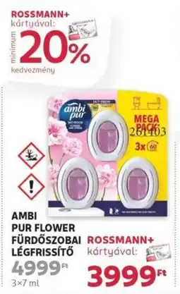 Rossmann Ambi Pur Flower fürdőszobai ajánlat