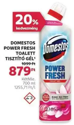 Rossmann Domestos Power Fresh toalett tisztító gél ajánlat