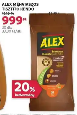Rossmann Alex méhviaszos tisztító kendő ajánlat