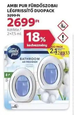 Rossmann Ambi Pur fürdőszobai légfrissítő duopack ajánlat