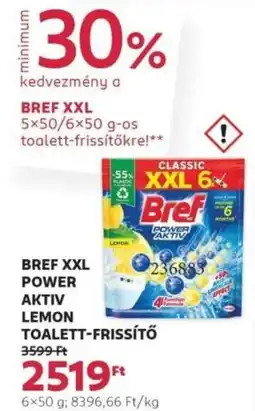Rossmann Bref XXL Power Aktiv lemon toalett-frissítő ajánlat