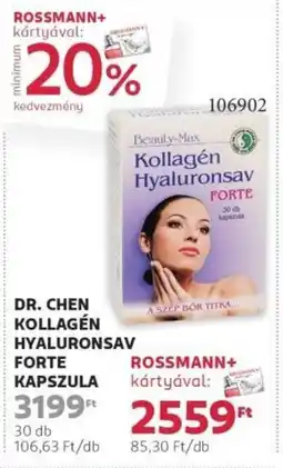 Rossmann Dr. Chen Kollagén hyaluronsav forte kapszula ajánlat