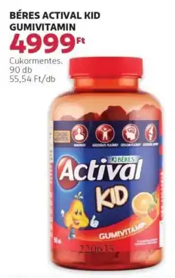 Rossmann Béres Actival Kid gumivitamin ajánlat