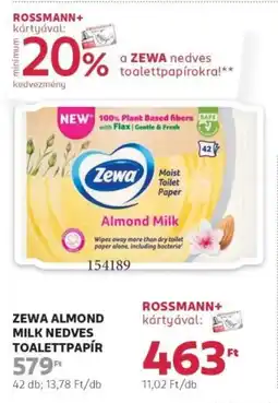 Zewa Almond Milk nedves toalettpapír