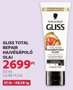 Rossmann Gliss Total Repair hajvégápoló olaj ajánlat