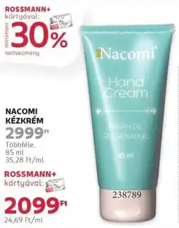 Rossmann Nacomi kézkrém ajánlat
